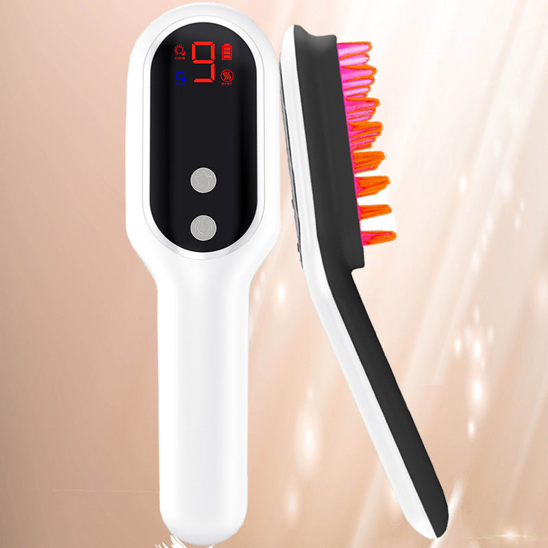 Electric Head Massager Magnetic Therapy Hair Growth Comb Blue Red Light Scalp Massage Brush Relieve Fatigue Pressure LED Display - Chardon Chree Co.