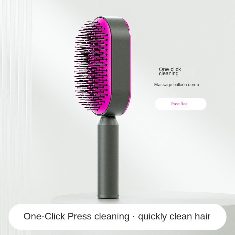 Women Fashion 3D Hair Growth Comb Hairbrush Self-Cleaning Hair Brush  Self Cleaning Hair Brush For Women Massage Scalp Promote Blood Circulation Anti Hair Loss - Chardon Chree Co.